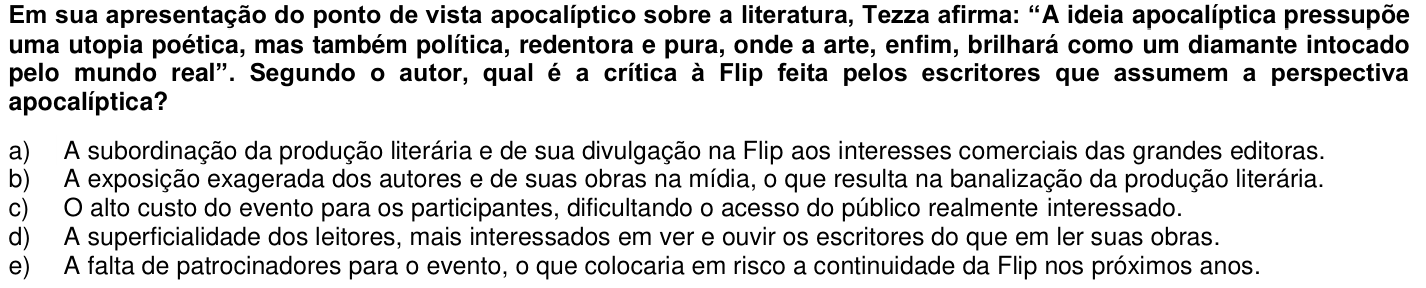 Questão 8 no caderno 1ª fase da UFPR 2013