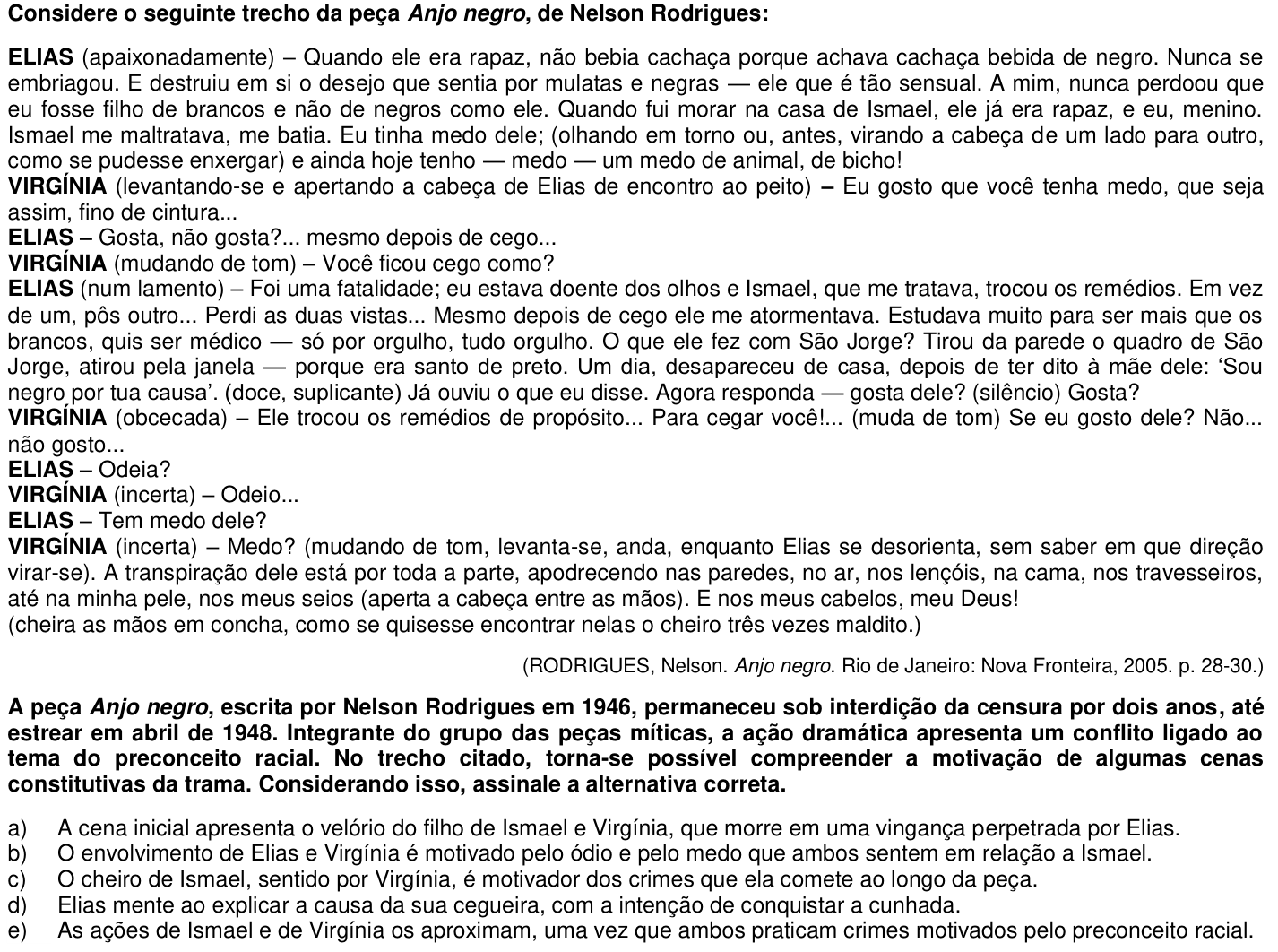 Questão 15 no caderno 1ª fase da UFPR 2013