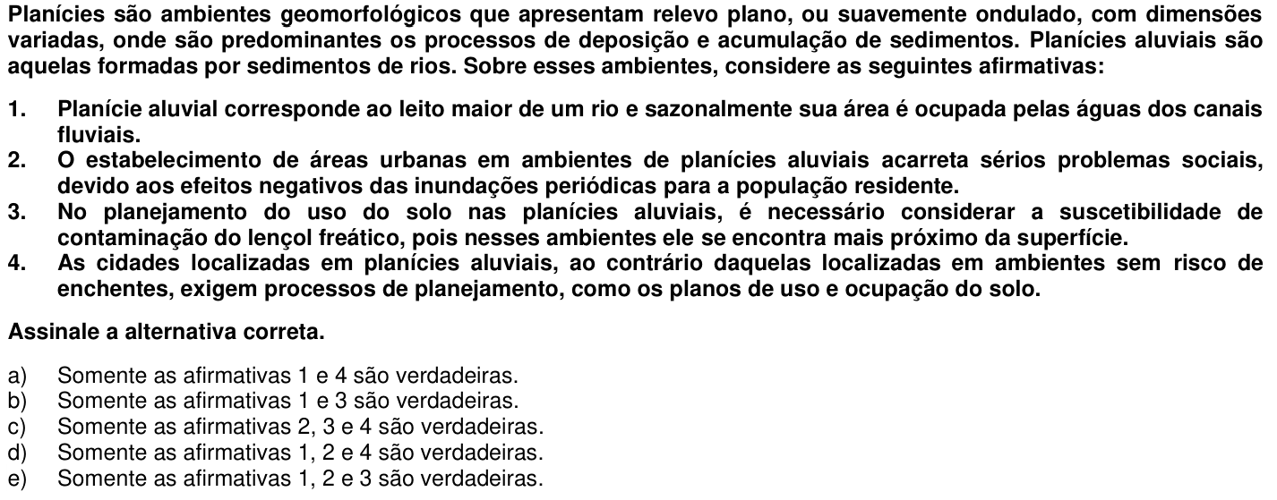 Questão 34 no caderno 1ª fase da UFPR 2013