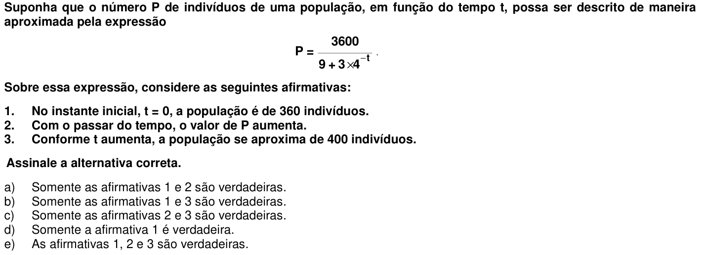 Questão 54 no caderno 1ª fase da UFPR 2013
