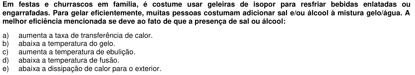 Questão 65 no caderno 1ª fase da UFPR 2013