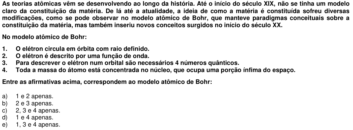 Questão 12 no caderno 1ª fase da UFPR 2014