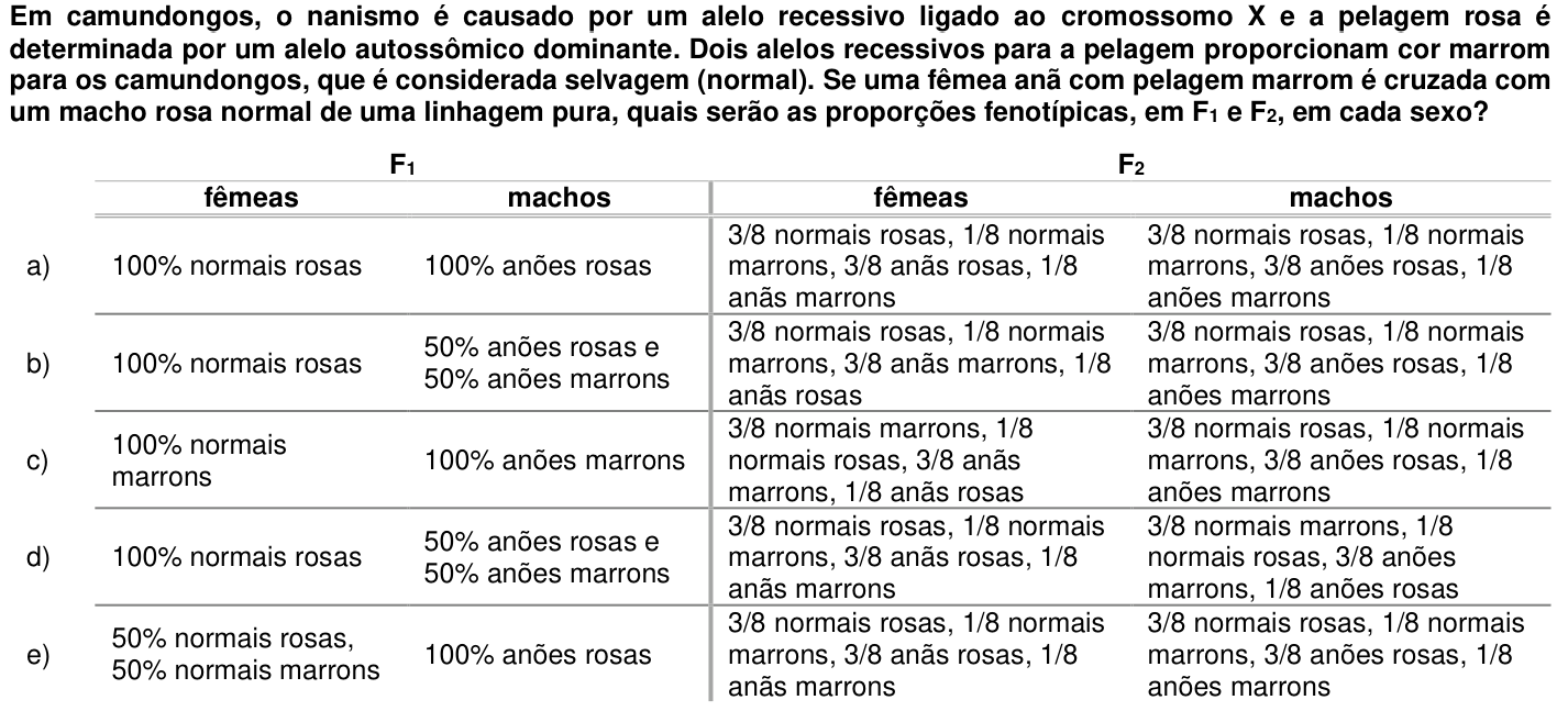 Questão 21 no caderno 1ª fase da UFPR 2014