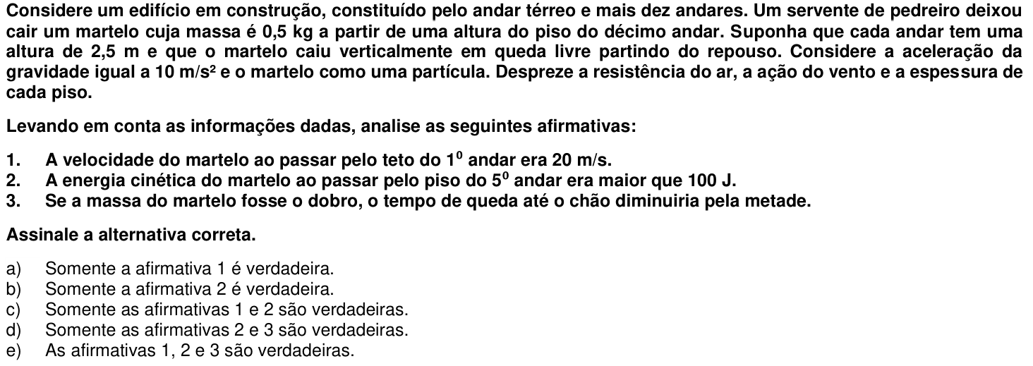 Questão 57 no caderno 1ª fase da UFPR 2014