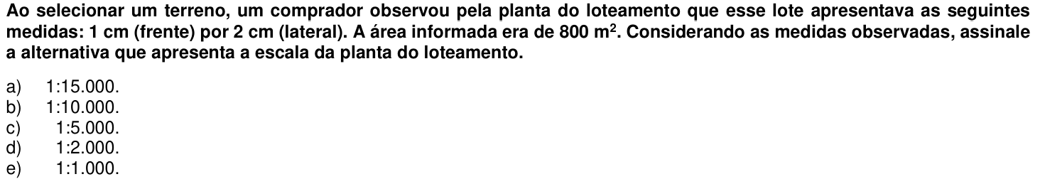 Questão 65 no caderno 1ª fase da UFPR 2014