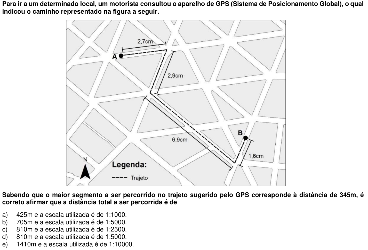 Questão 1 no caderno 1ª fase da UFPR 2015