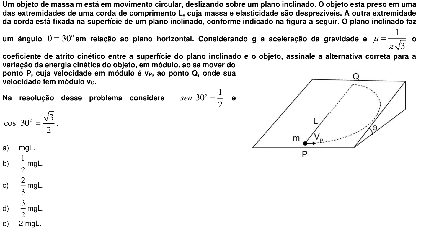 Questão 11 no caderno 1ª fase da UFPR 2015