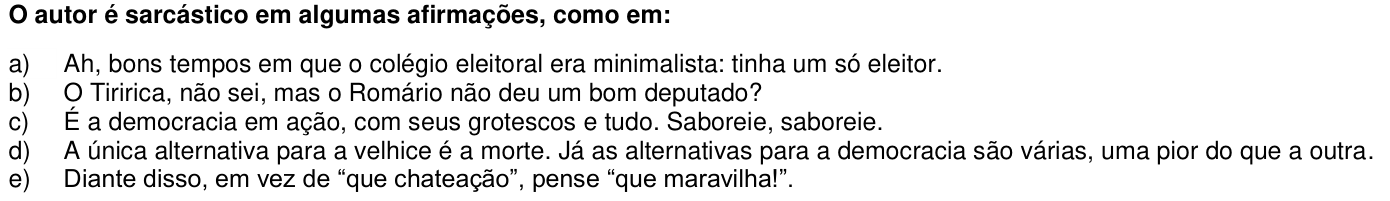 Questão 20 no caderno 1ª fase da UFPR 2015