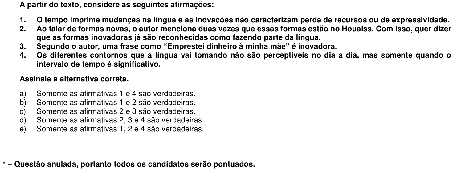 Questão 30 no caderno 1ª fase da UFPR 2015