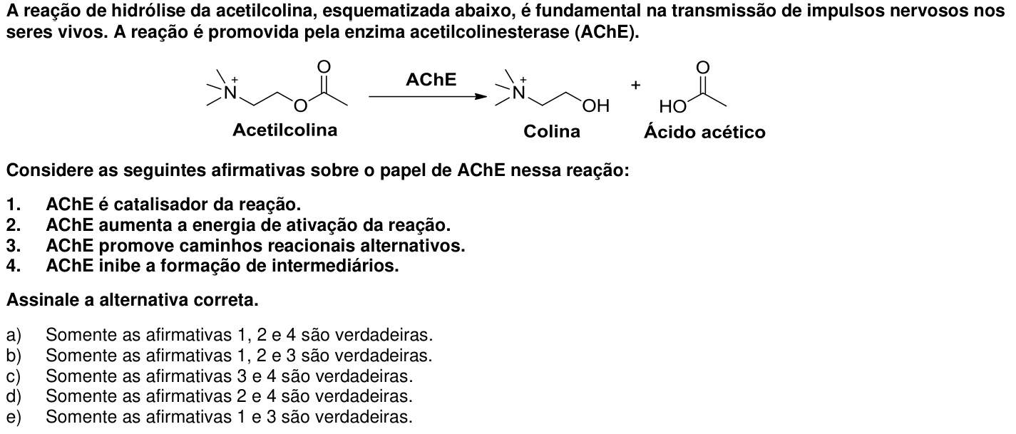 Questão 43 no caderno 1ª fase da UFPR 2015