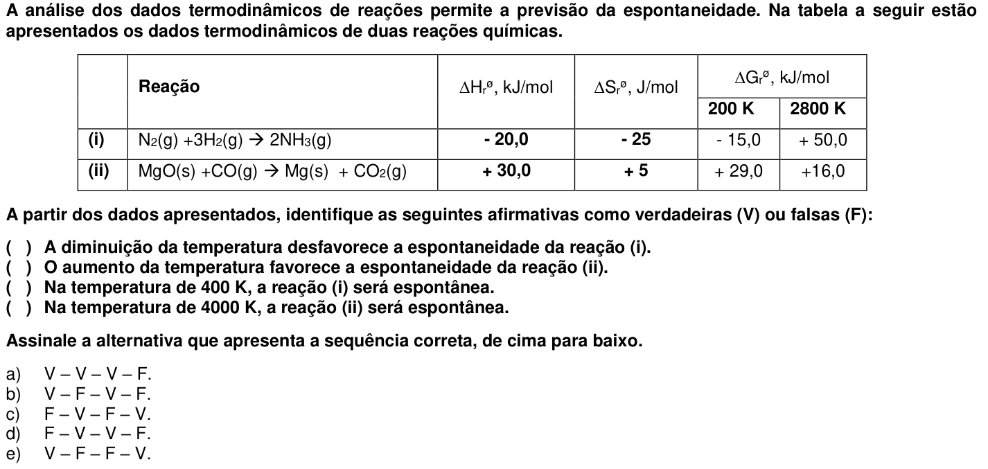 Questão 45 no caderno 1ª fase da UFPR 2015