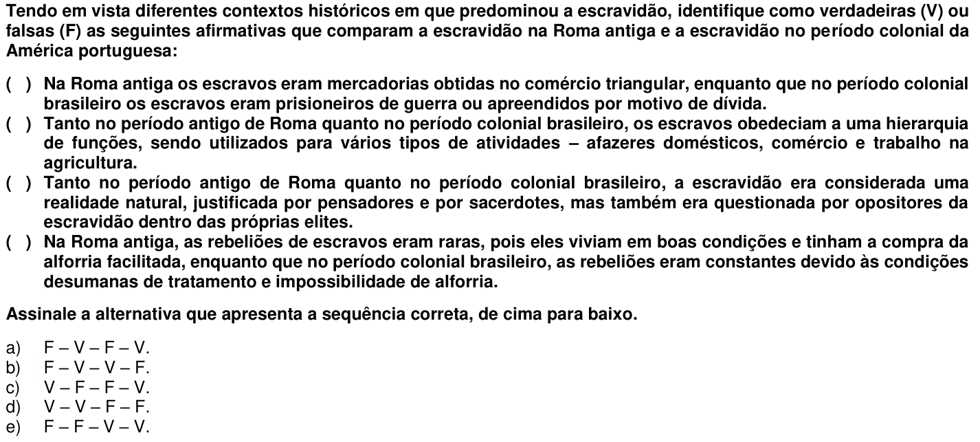 Questão 47 no caderno 1ª fase da UFPR 2015