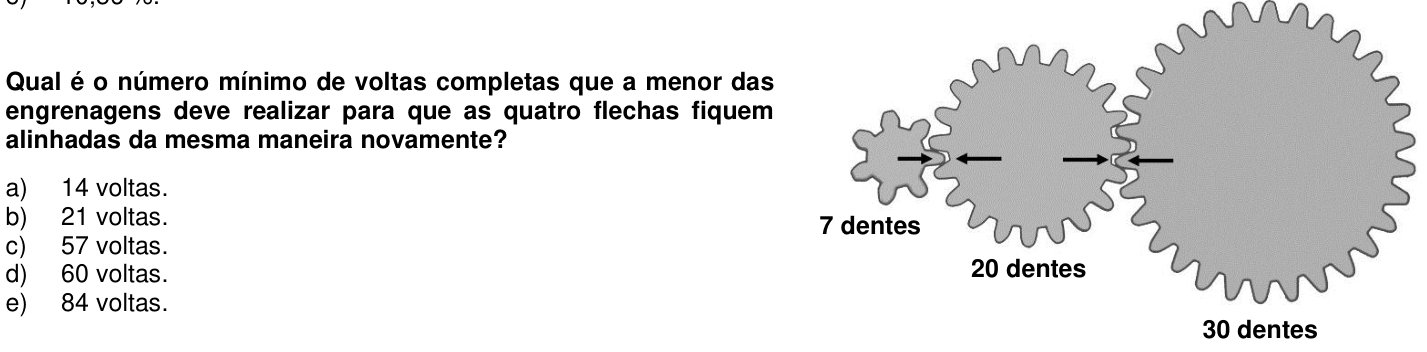 Questão 56 no caderno 1ª fase da UFPR 2015