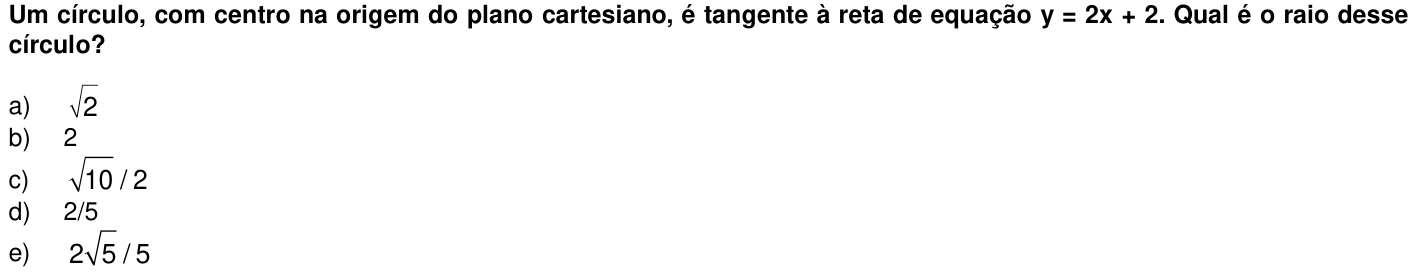Questão 58 no caderno 1ª fase da UFPR 2015