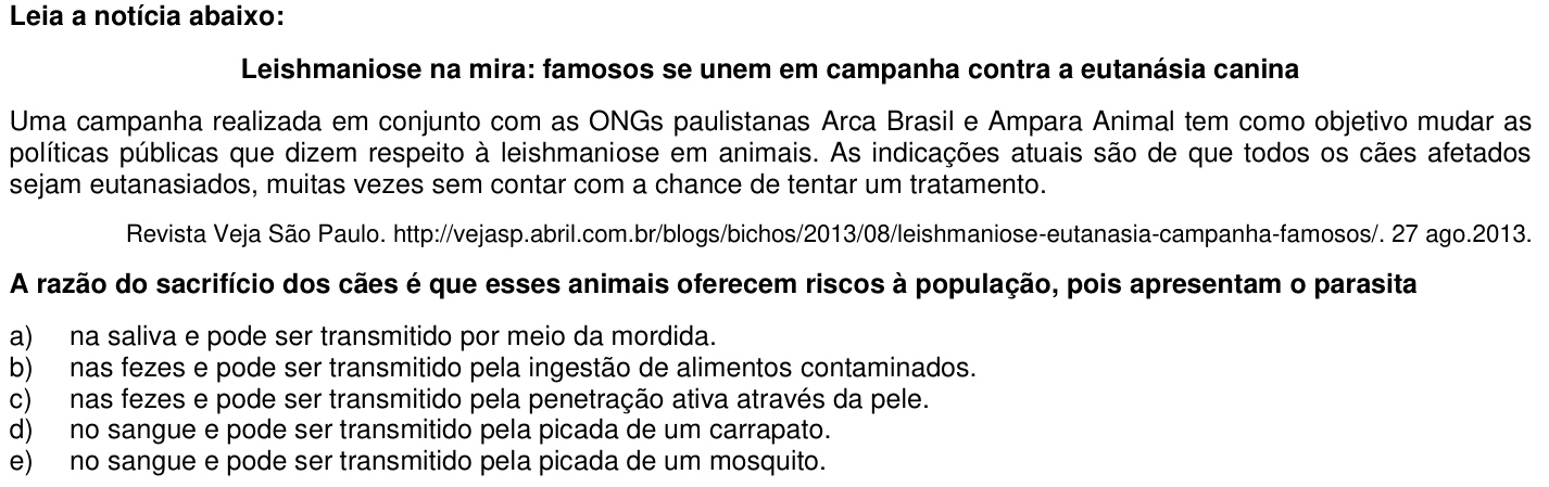 Questão 64 no caderno 1ª fase da UFPR 2015