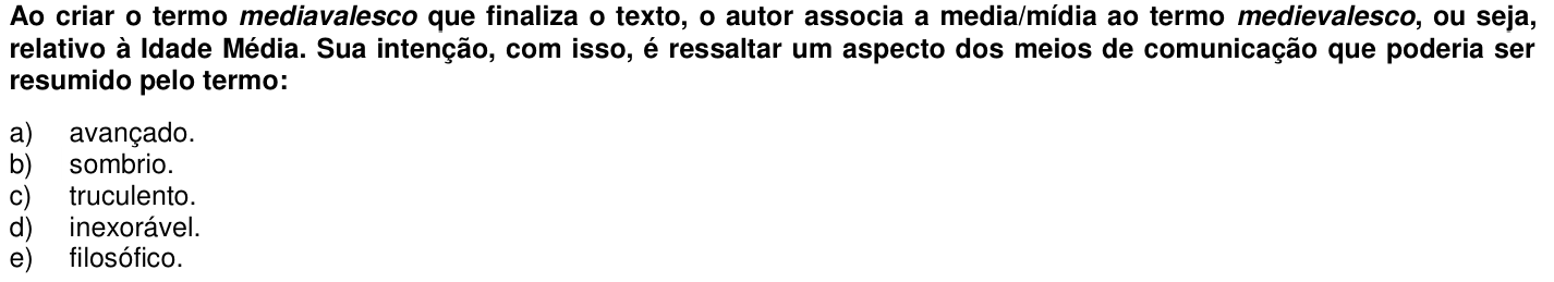 Questão 9 no caderno 1ª fase da UFPR 2016