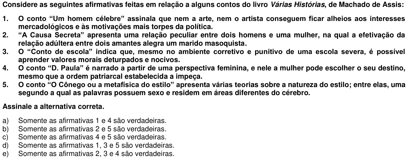 Questão 15 no caderno 1ª fase da UFPR 2016
