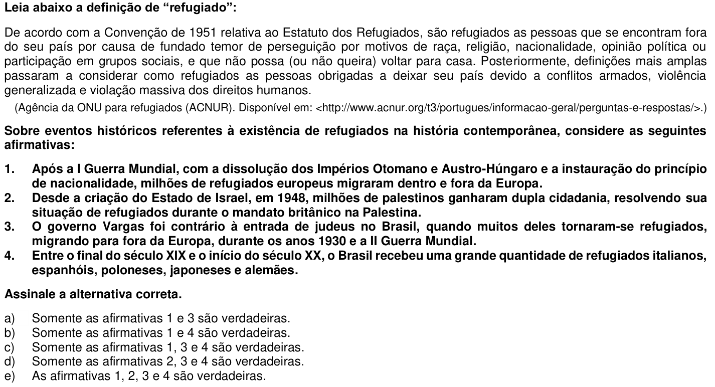 Questão 23 no caderno 1ª fase da UFPR 2016