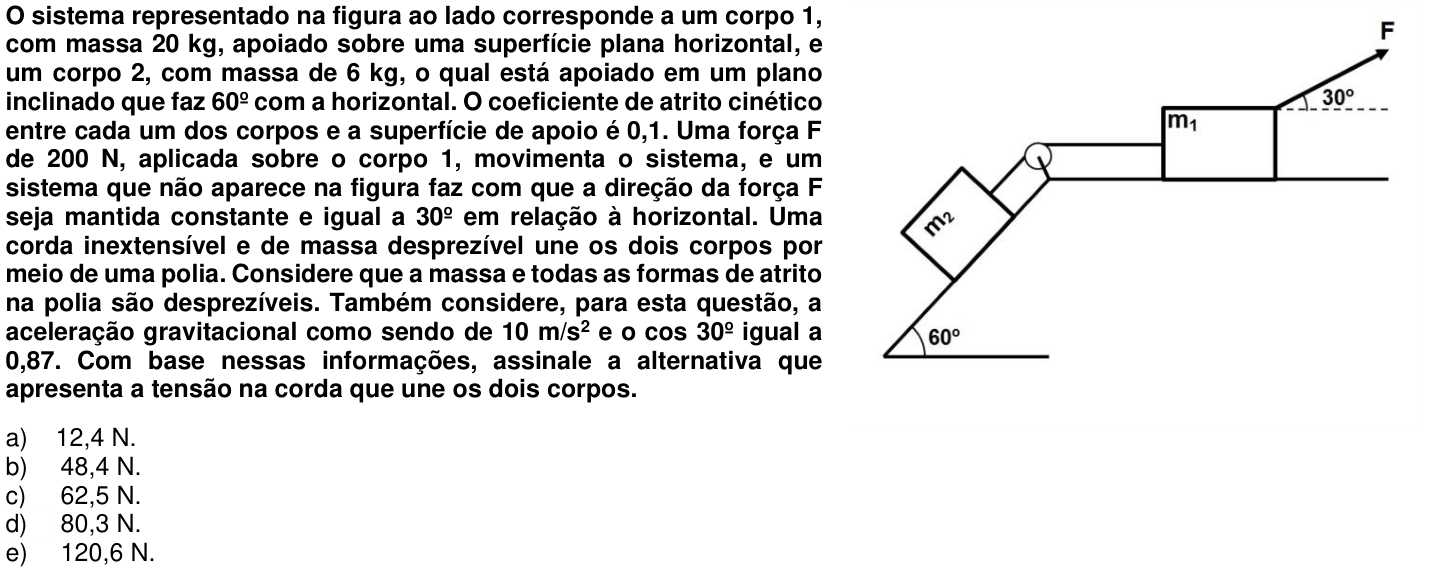 Questão 32 no caderno 1ª fase da UFPR 2016