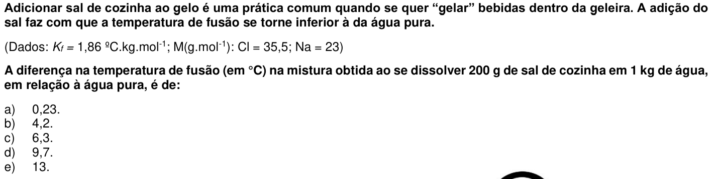 Questão 48 no caderno 1ª fase da UFPR 2016