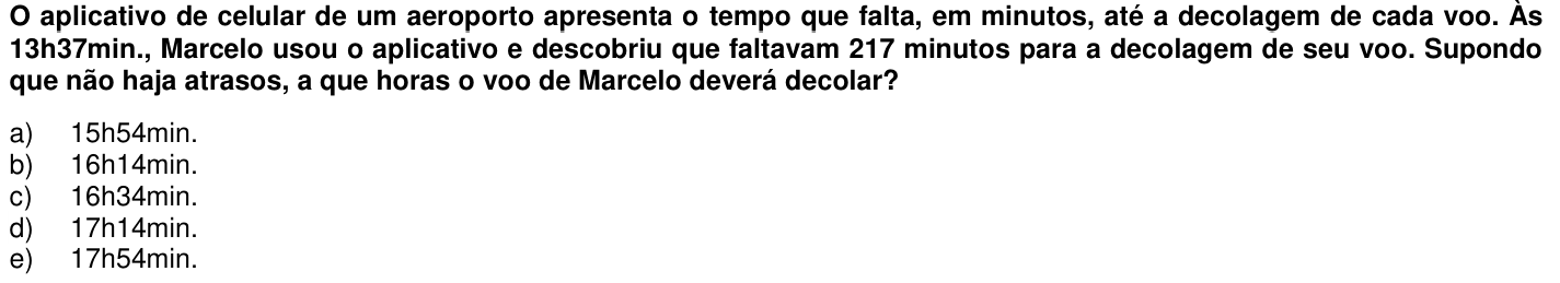 Questão 55 no caderno 1ª fase da UFPR 2016