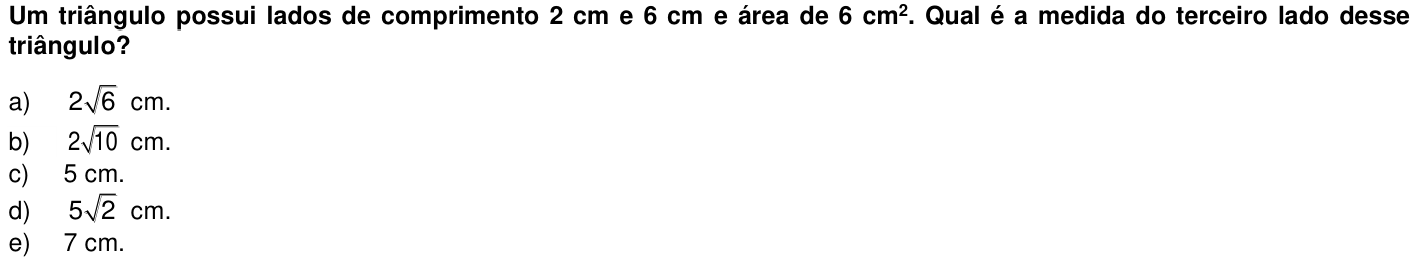 Questão 58 no caderno 1ª fase da UFPR 2016