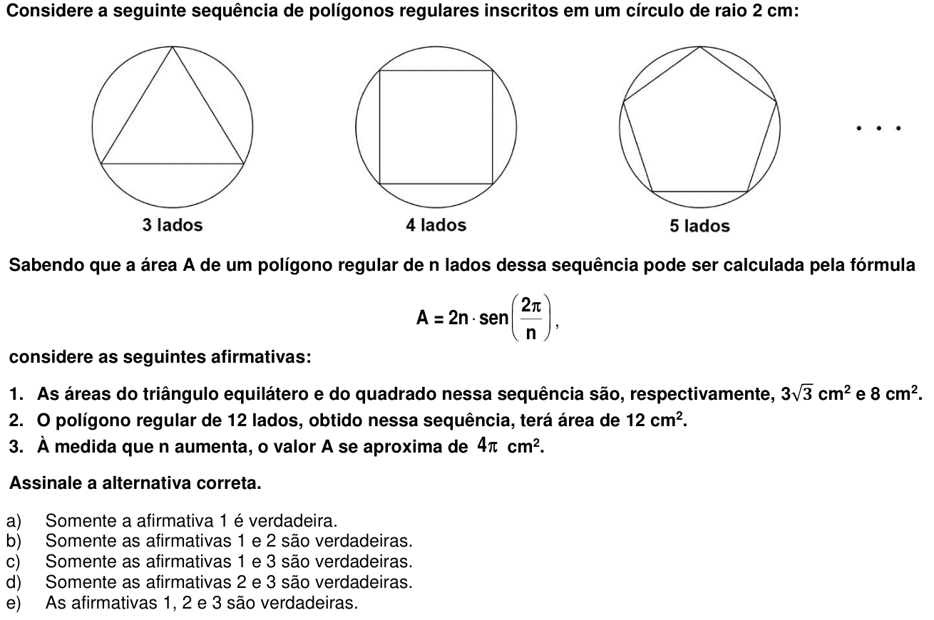 Questão 60 no caderno 1ª fase da UFPR 2016