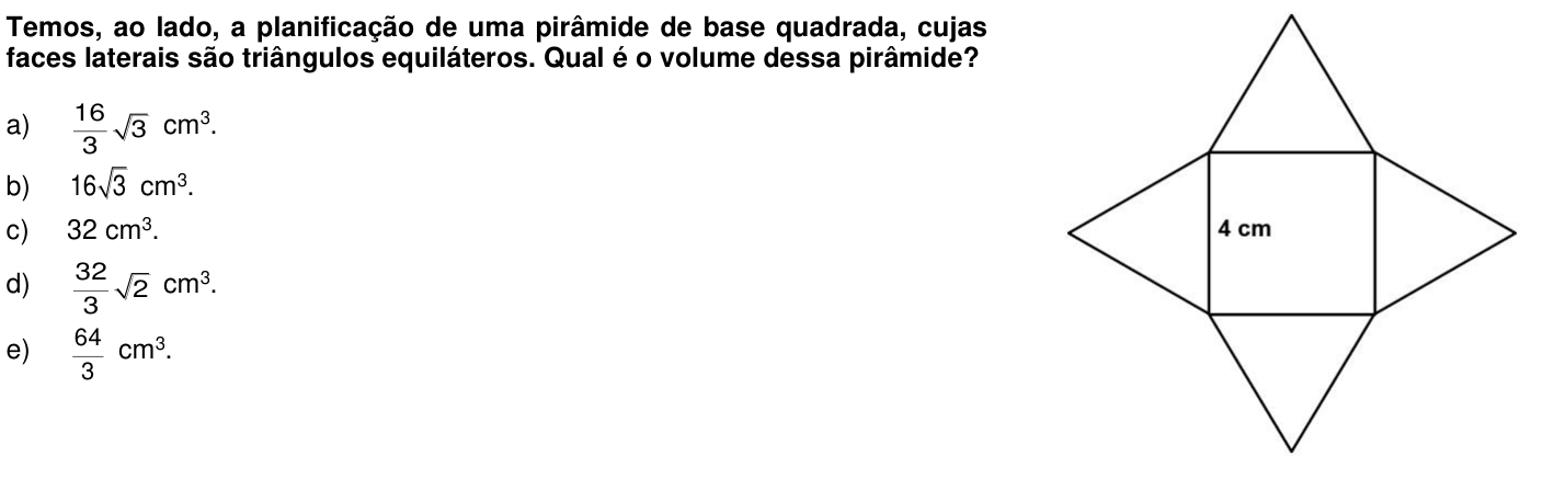 Questão 63 no caderno 1ª fase da UFPR 2016