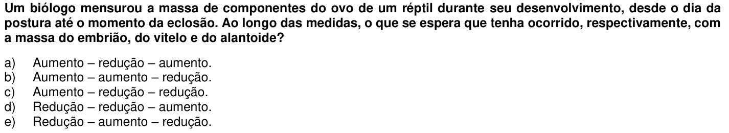 Questão 64 no caderno 1ª fase da UFPR 2016