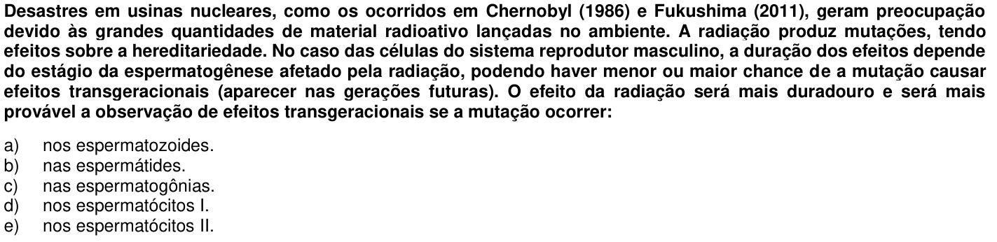 Questão 71 no caderno 1ª fase da UFPR 2016
