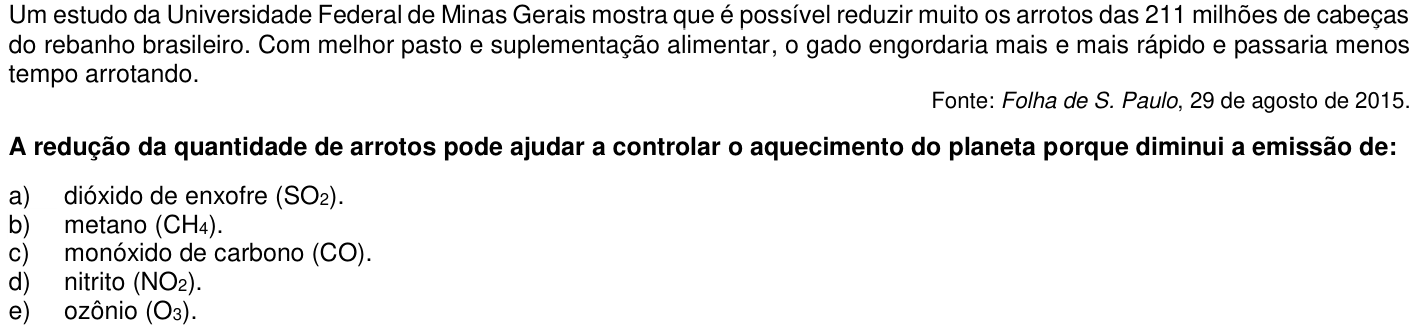 Questão 72 no caderno 1ª fase da UFPR 2016