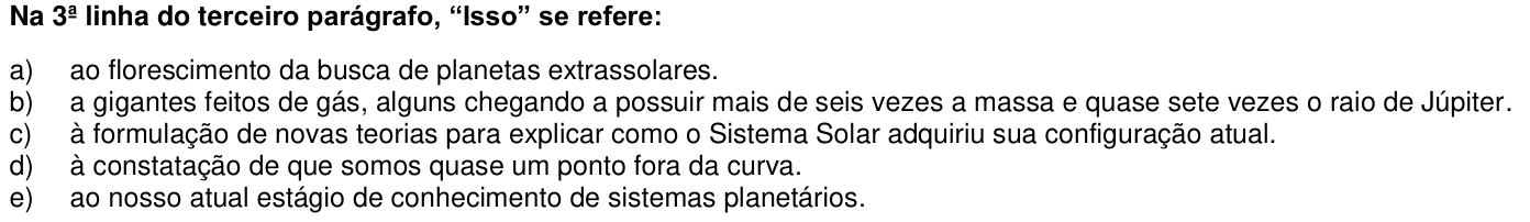 Questão 2 no caderno 1ª fase da UFPR 2017