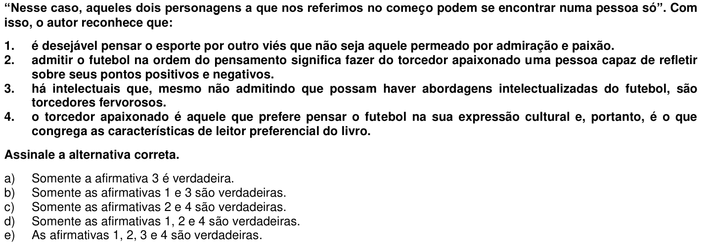 Questão 12 no caderno 1ª fase da UFPR 2017