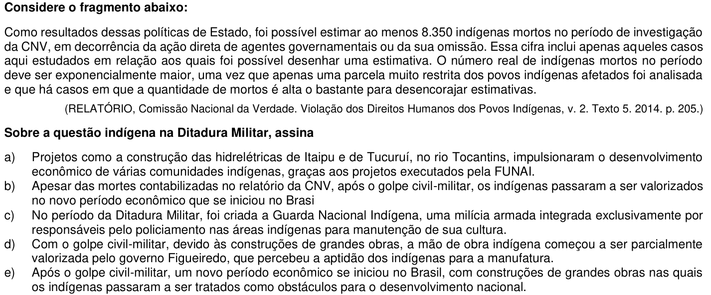 Questão 27 no caderno 1ª fase da UFPR 2017
