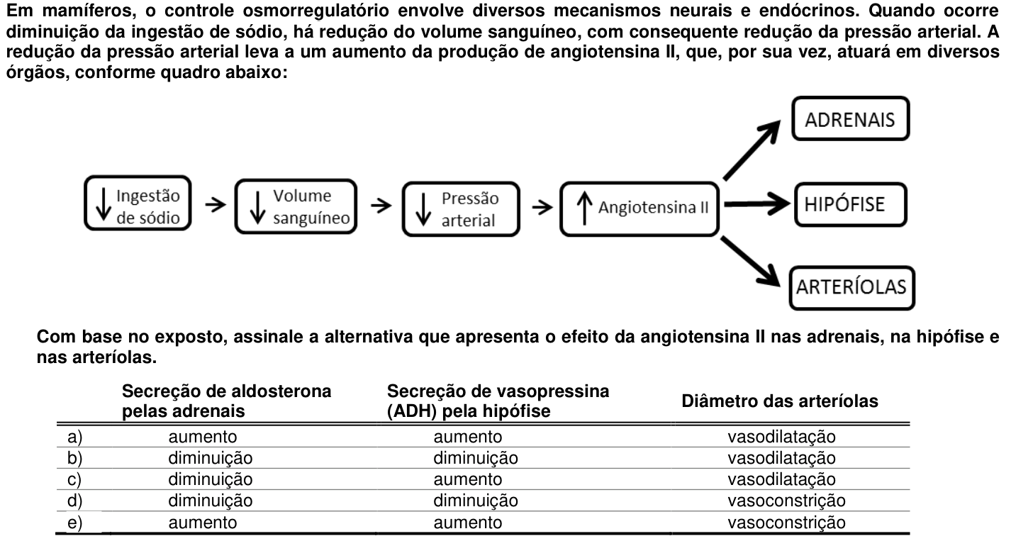 Questão 44 no caderno 1ª fase da UFPR 2017