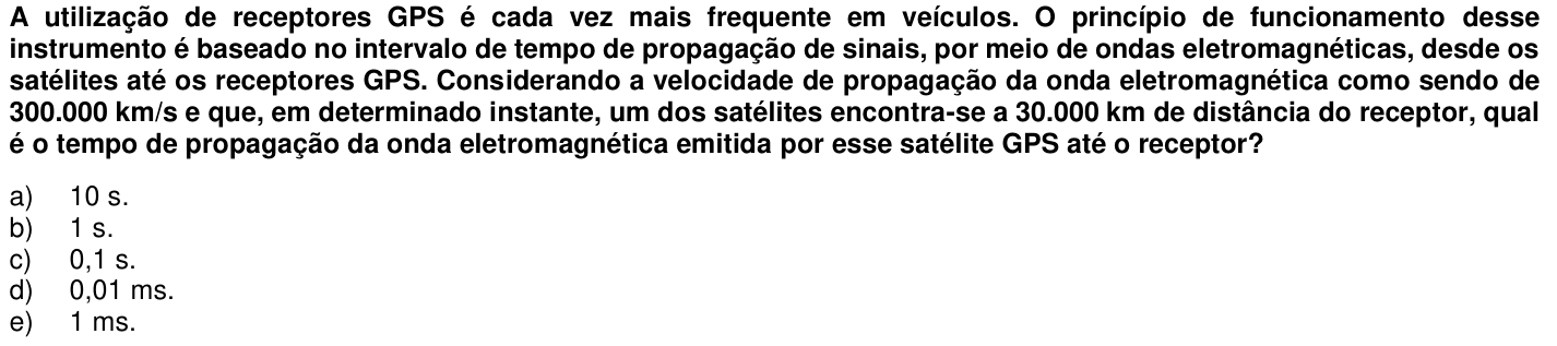 Questão 47 no caderno 1ª fase da UFPR 2017