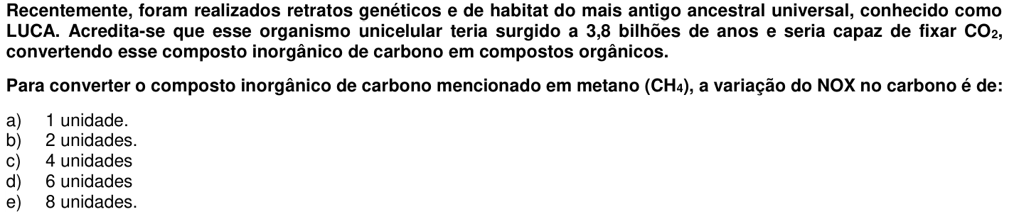Questão 59 no caderno 1ª fase da UFPR 2017