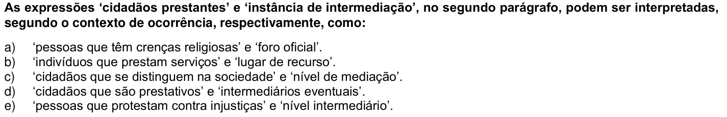 Questão 6 no caderno 1ª fase da UFPR 2018