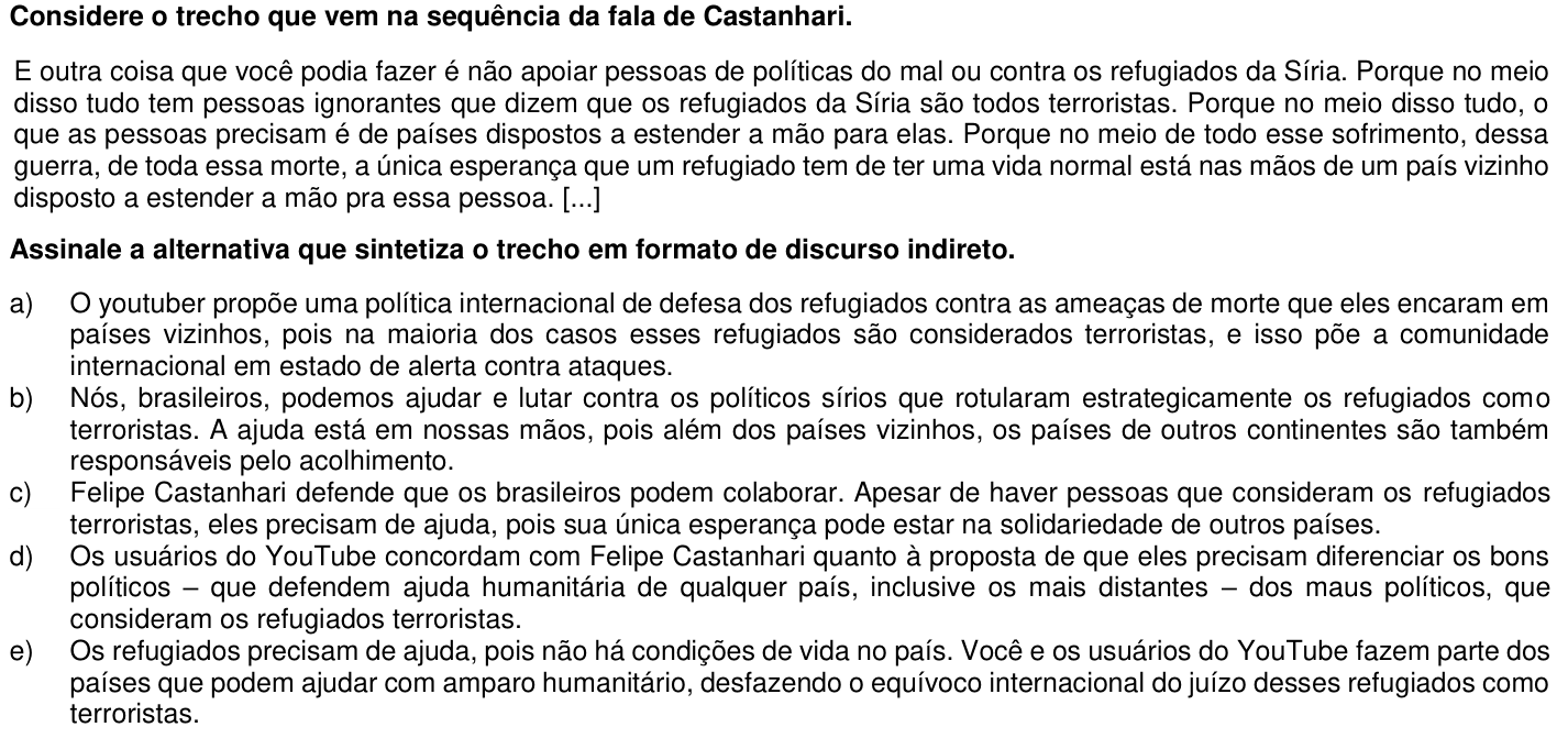 Questão 9 no caderno 1ª fase da UFPR 2018