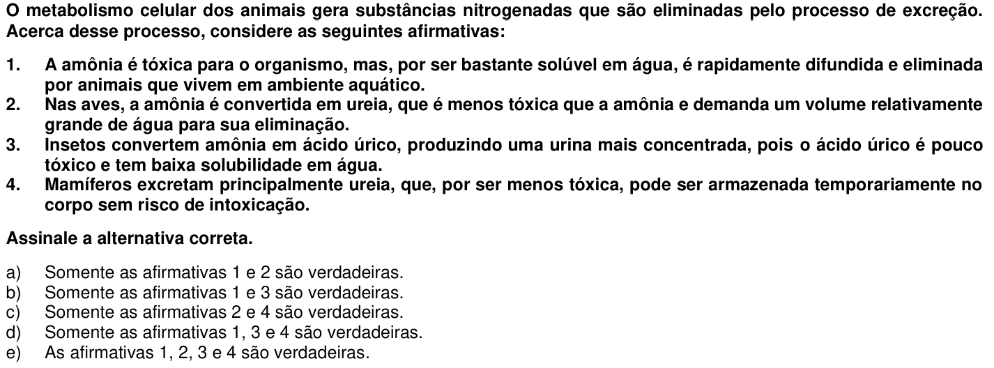 Questão 19 no caderno 1ª fase da UFPR 2018