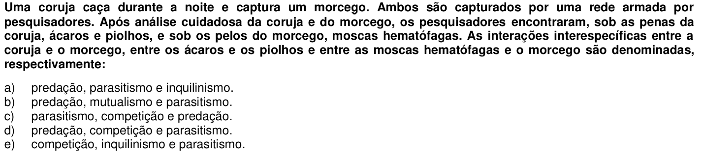 Questão 22 no caderno 1ª fase da UFPR 2018