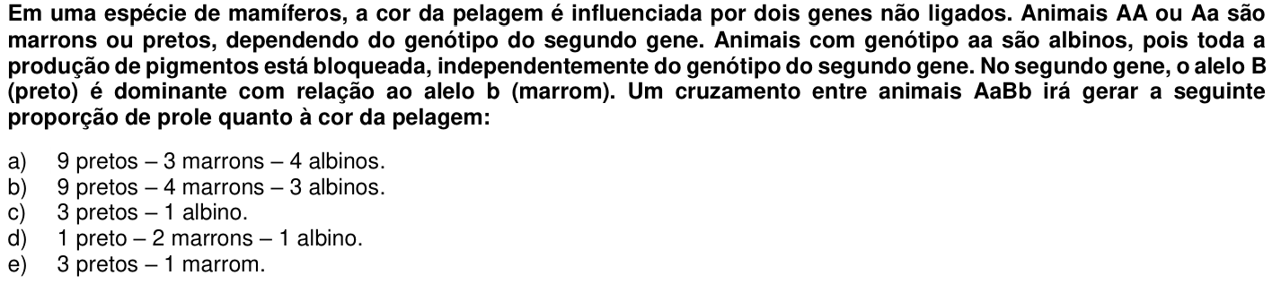 Questão 23 no caderno 1ª fase da UFPR 2018