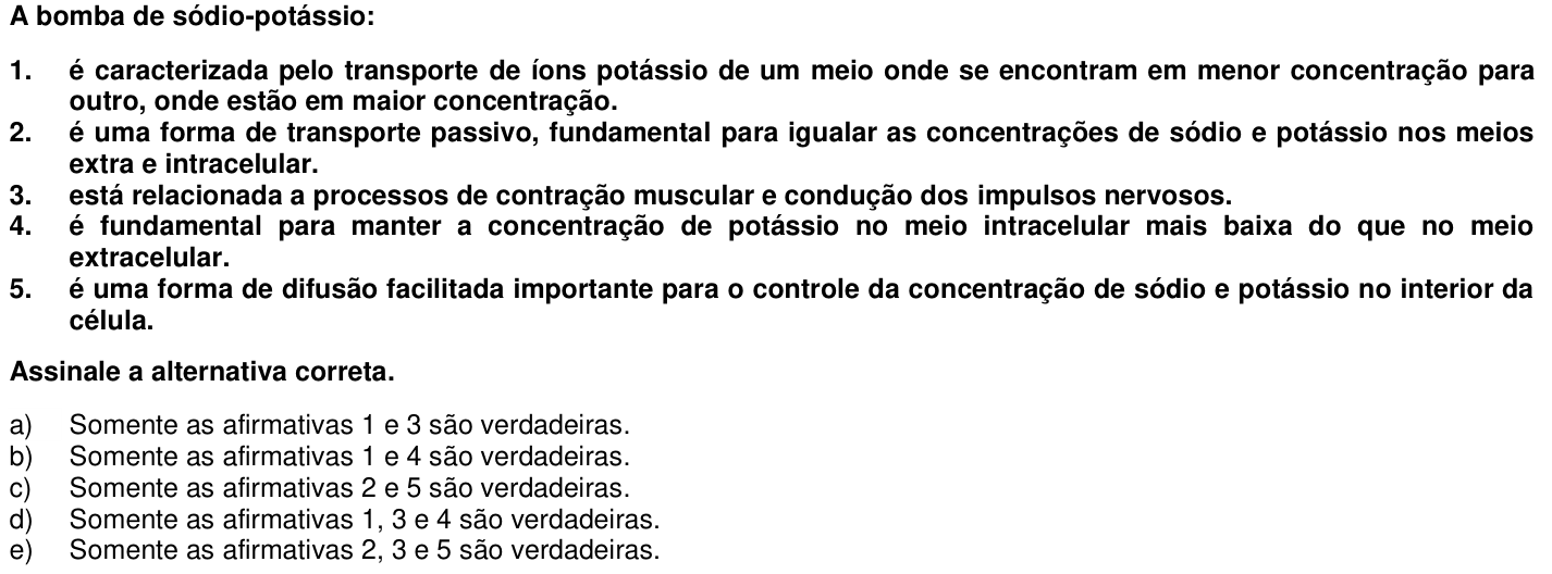 Questão 24 no caderno 1ª fase da UFPR 2018