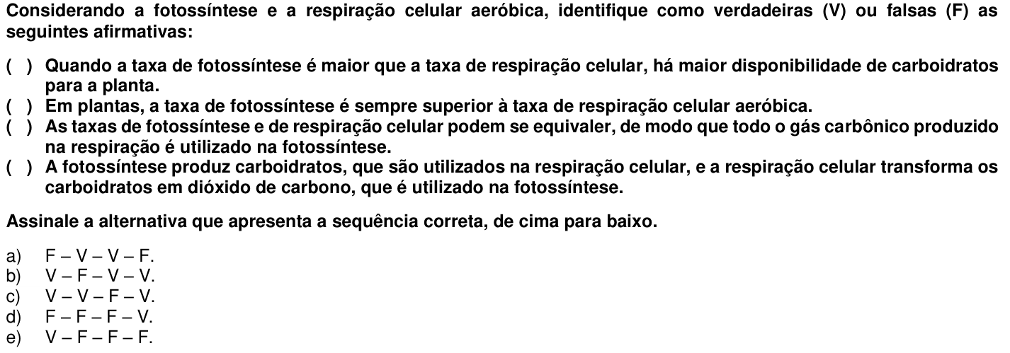 Questão 25 no caderno 1ª fase da UFPR 2018