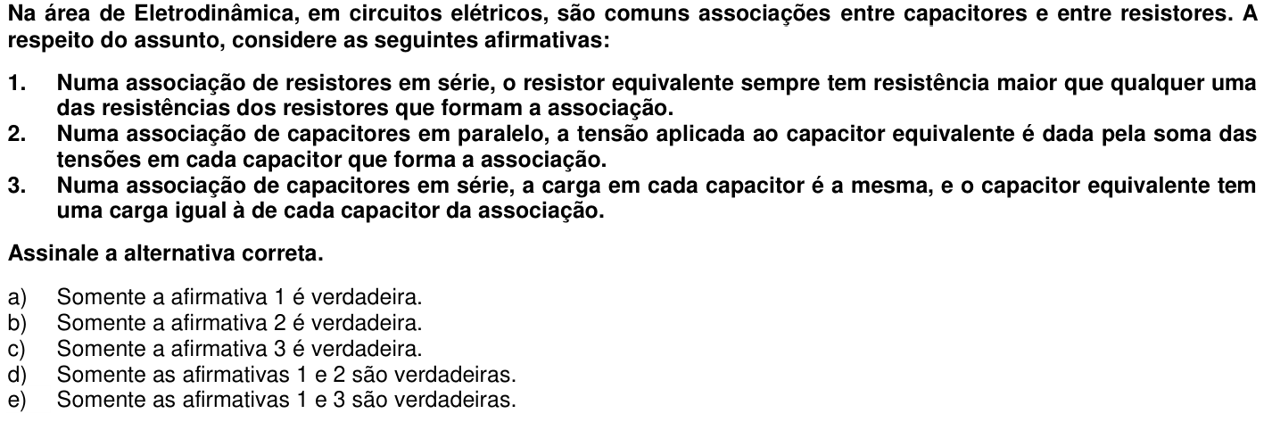 Questão 37 no caderno 1ª fase da UFPR 2018