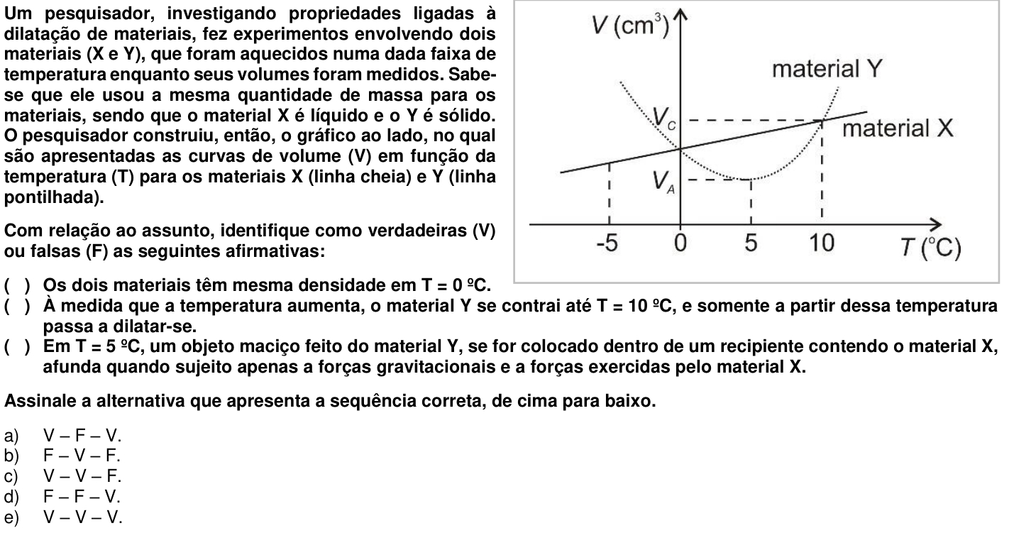 Questão 38 no caderno 1ª fase da UFPR 2018