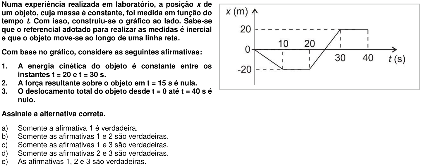 Questão 41 no caderno 1ª fase da UFPR 2018