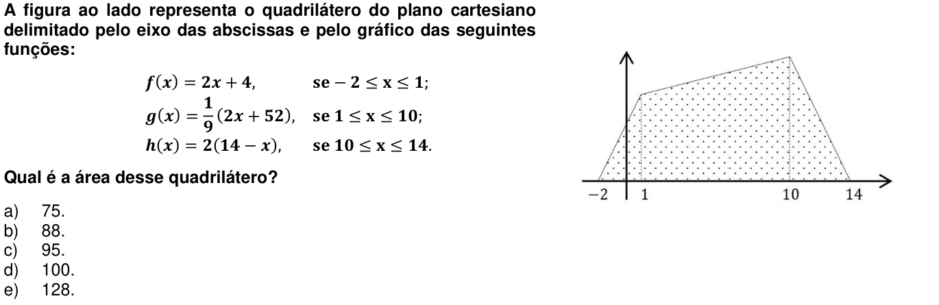 Questão 48 no caderno 1ª fase da UFPR 2018