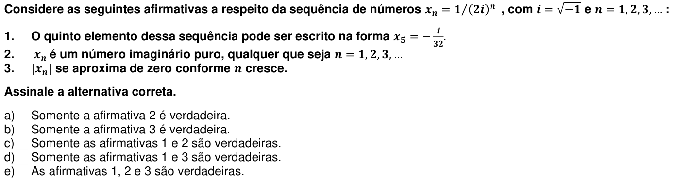 Questão 50 no caderno 1ª fase da UFPR 2018
