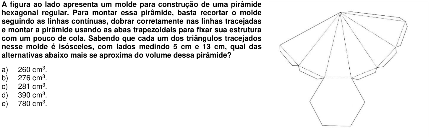 Questão 51 no caderno 1ª fase da UFPR 2018